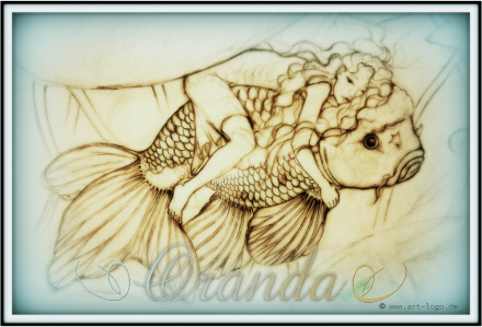 oranda illustration art logo